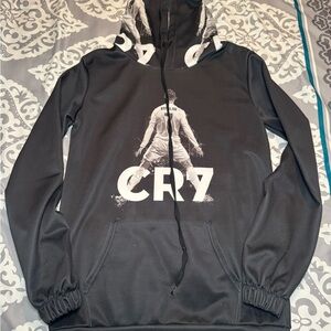 Black Ronaldo CR7 Hoodie for Boys
